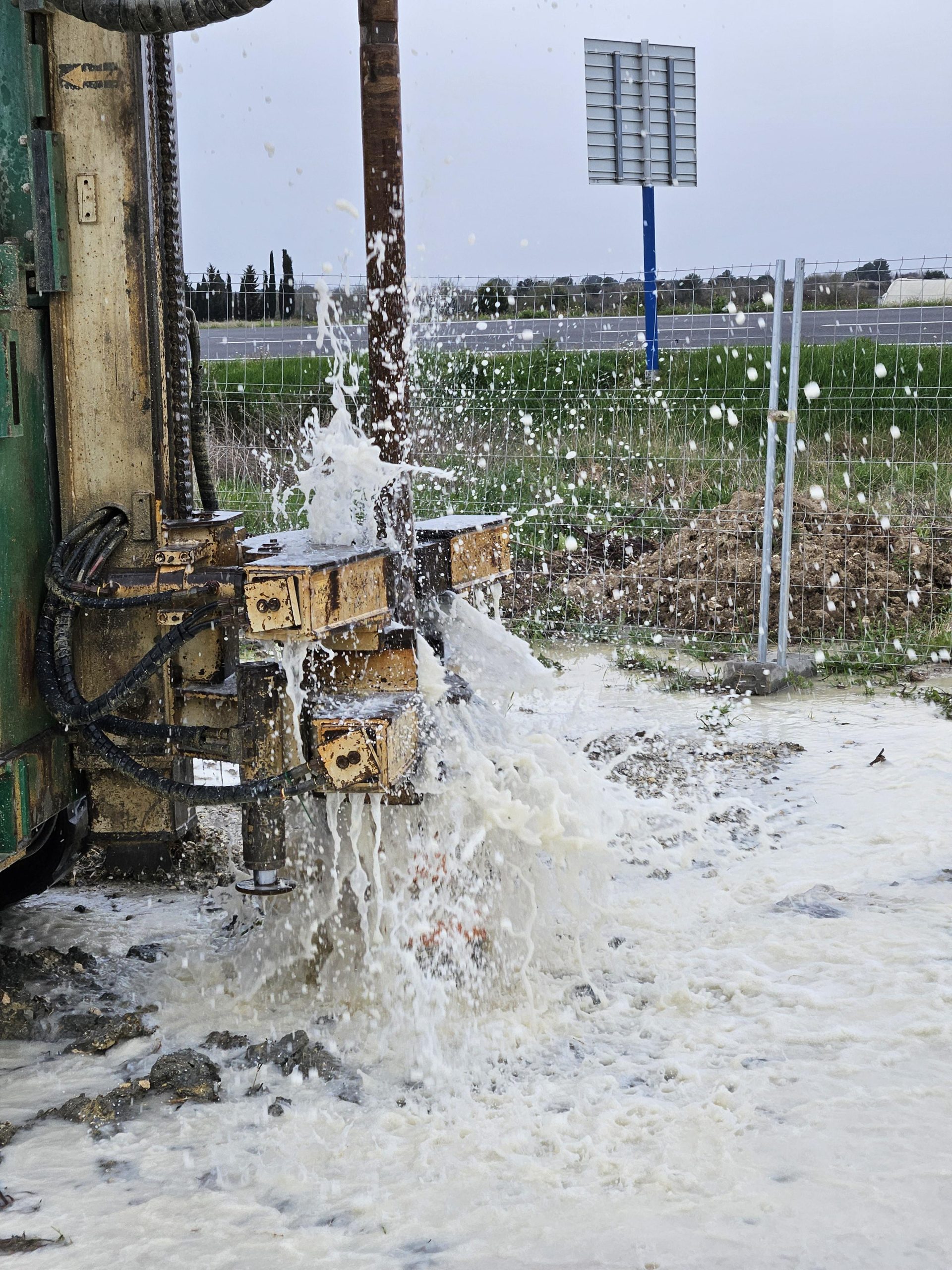 Forage piézométrique aire alimentation captage Fontmagne